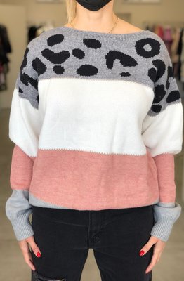 Kinsley Leopard Print Sweater