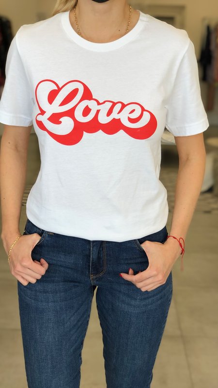 Retro "Love" Graphic T-Shirt