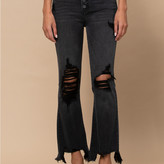 Roxy High Rise Cropped Flare Bottom Denim