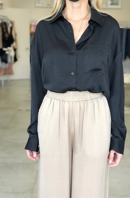 Harley Cropped button Down Shirt