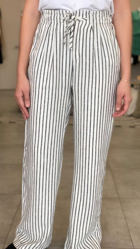 Iza Linen Stripe Pants