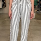 Iza Linen Stripe Pants