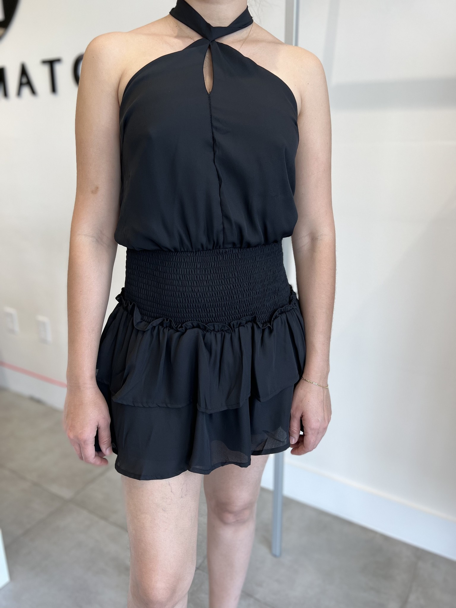 Elvira Halter Dress Smocked Waist - Mix & Match Miami Elvira Halter Dress Smocked Waist - Mix & Match Miami