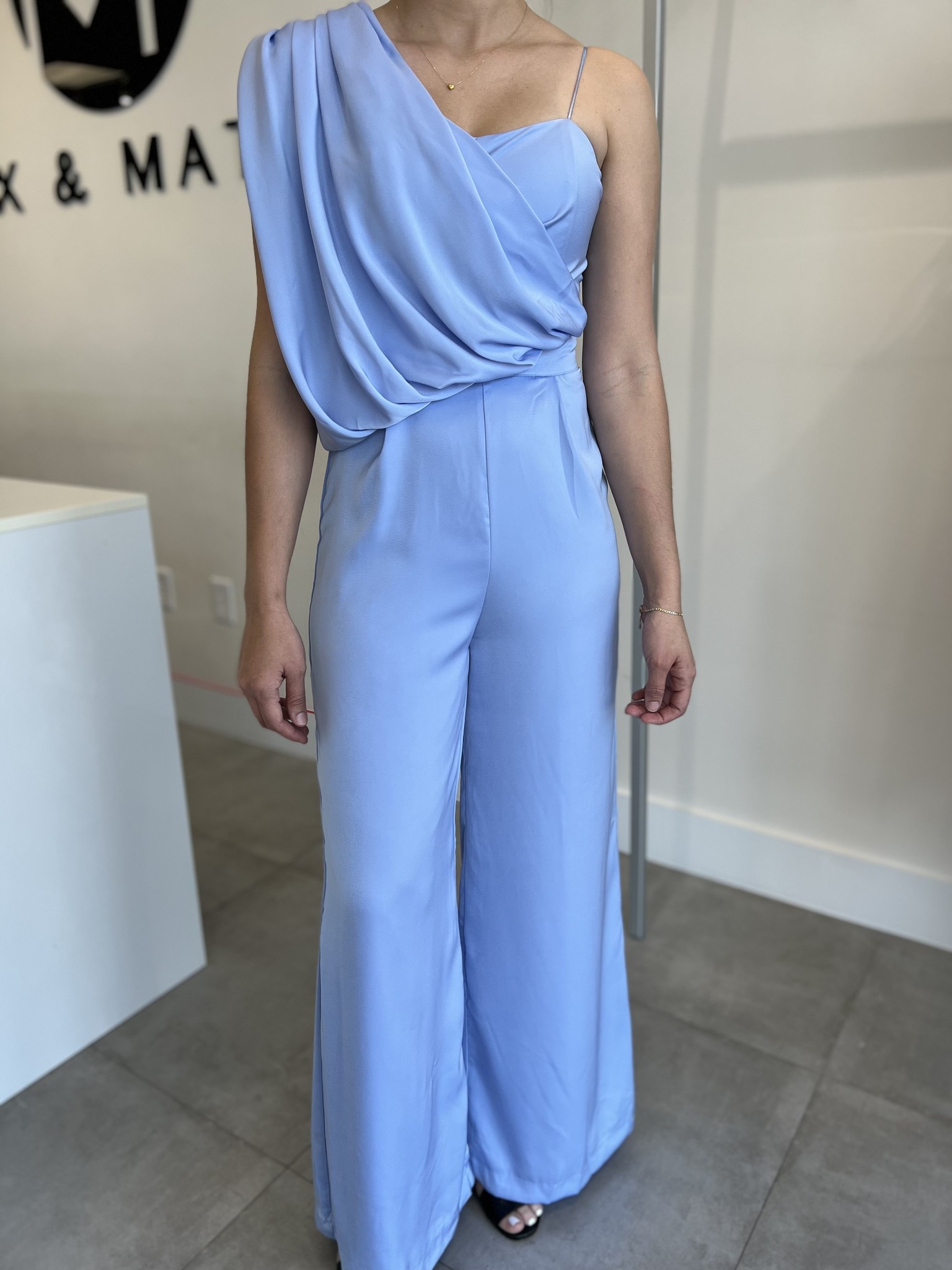 Colette One Shoulder Drape Jumpsuit Mix & Match Miami