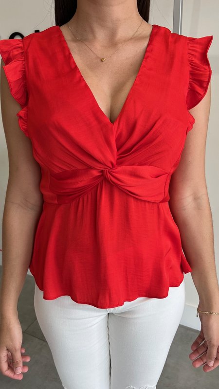 Lula Knotted Front Detail Blouse
