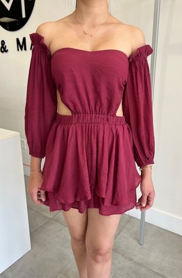 Fernanda Off-Shoulder Cut-Out Romper