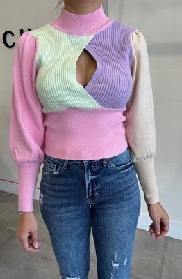 Kendal Front Slit Sweater