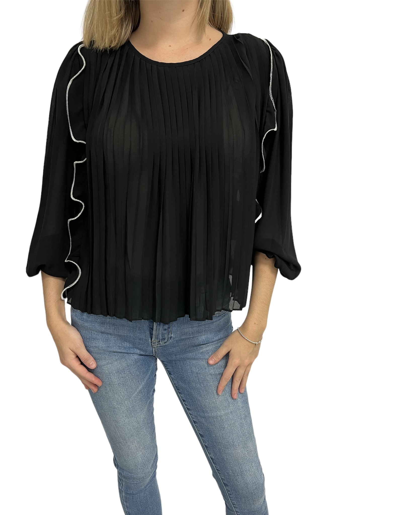 Sariah Long Sleeve Ruffled Blouse - Mix & Match Miami