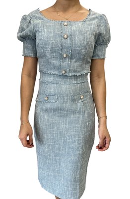 Maryl Tweed Crop Top