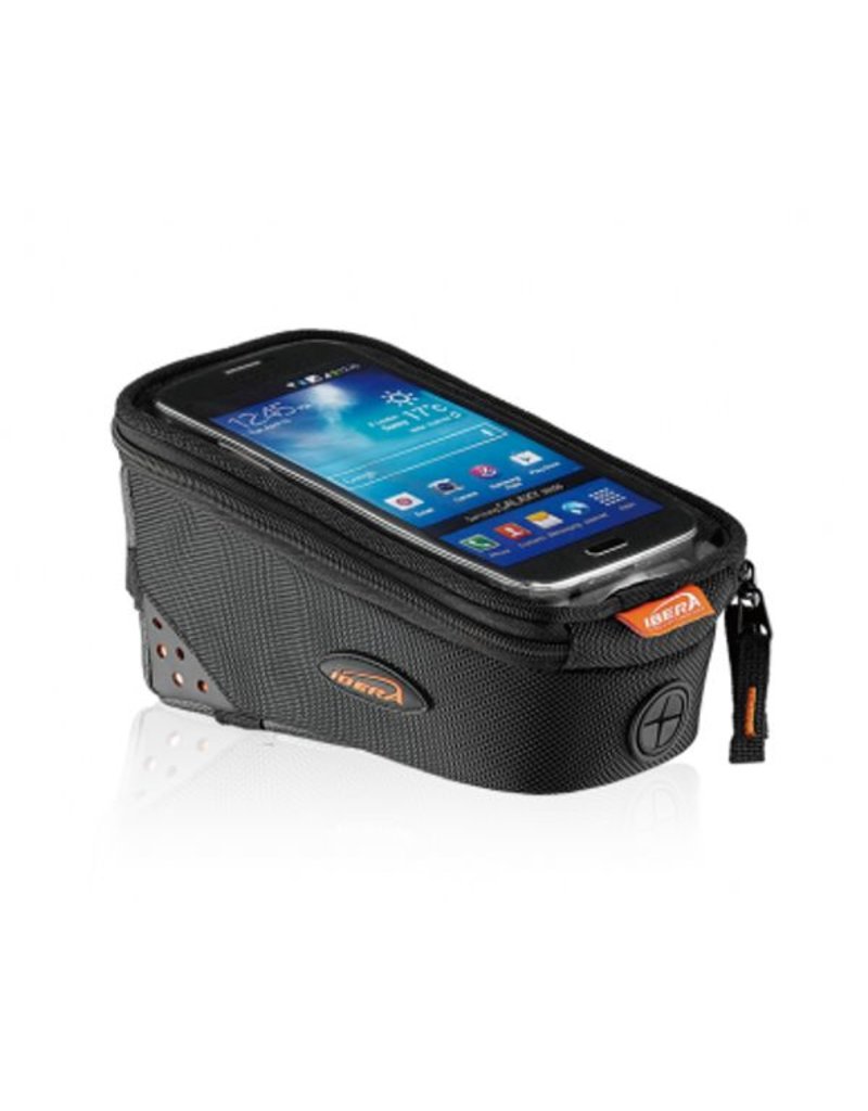 Ibera top tube pouch with phone sleeve