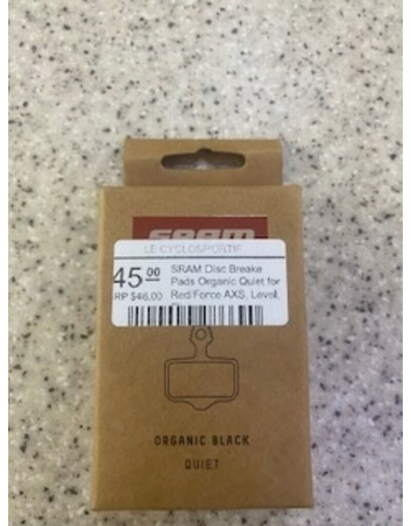 SRAM SRAM Disc Breake Pads Organic Quiet for Red/Force AXS, Level, Elixir