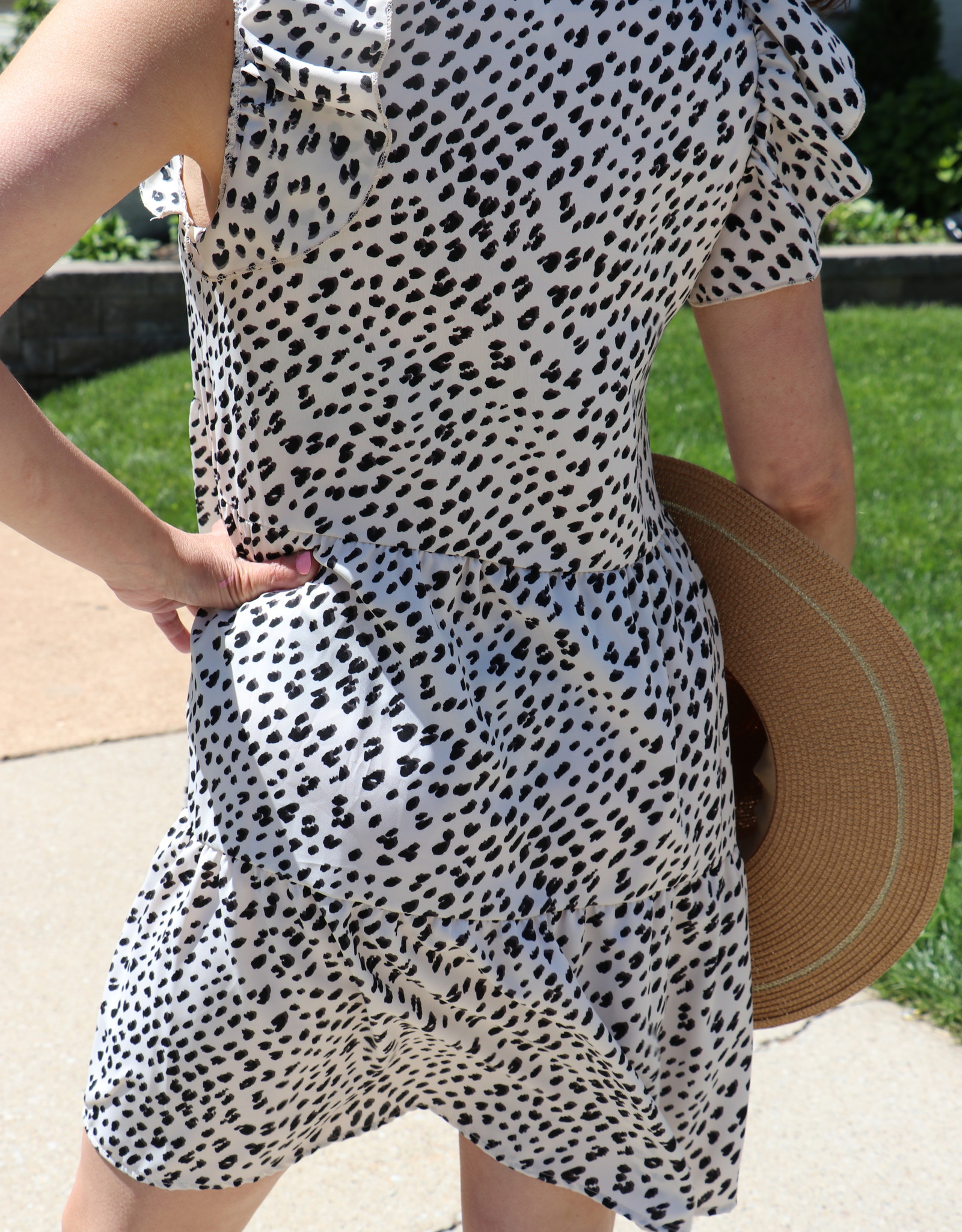 Leopard Baby Doll Tiered Dress