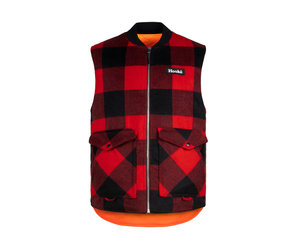 red and black hunting jacket