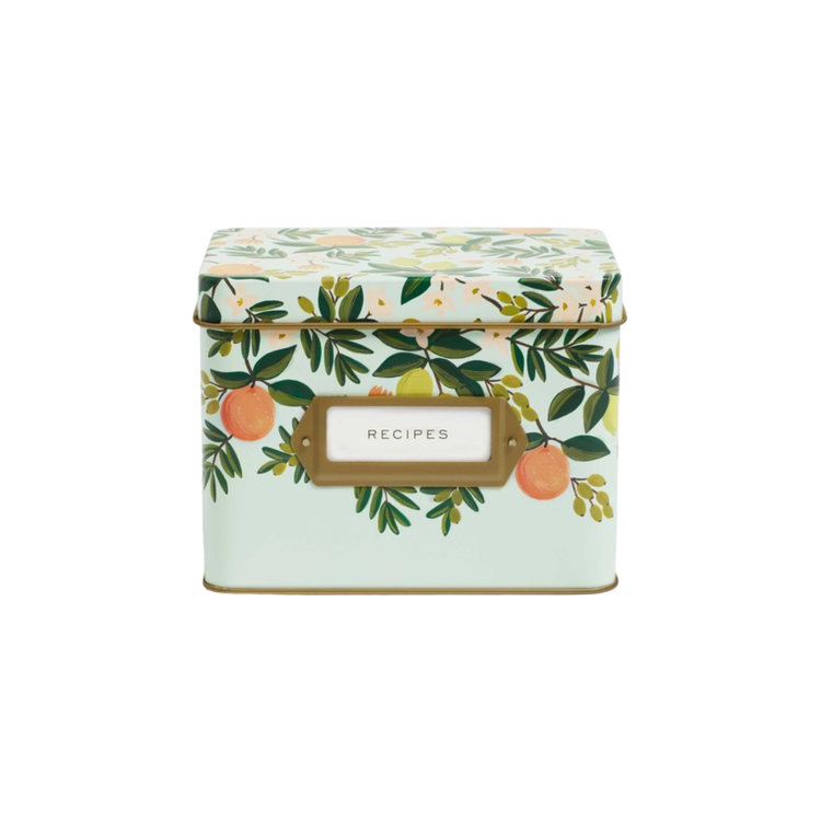 Rifle Paper Co. Citrus Floral Recipe Box