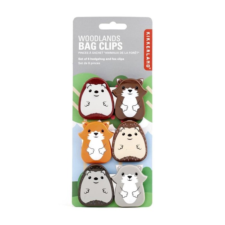 Kikkerland Woodland Bag Clips