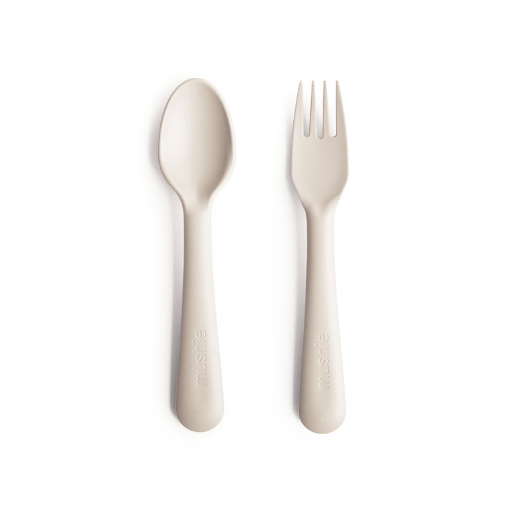 Mushie & Co Fork & Spoon Set