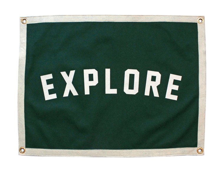 Oxford Pennant Explore Camp Flag