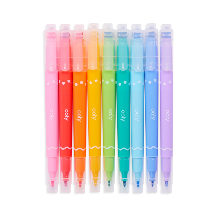 Ooly Confetti Stamp Double Ended Markers