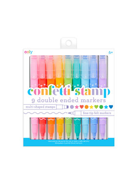 Ooly Confetti Stamp Double Ended Markers