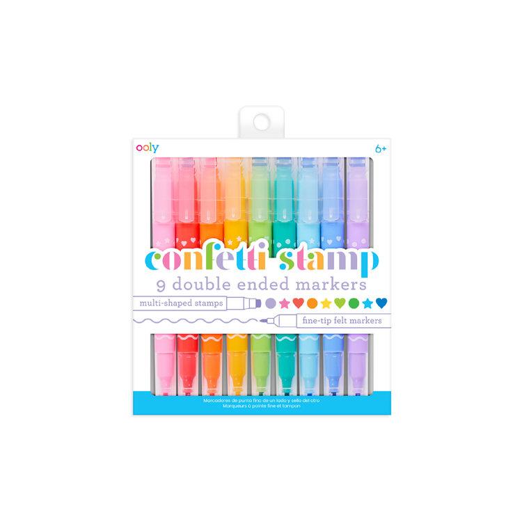 Ooly Confetti Stamp Double Ended Markers