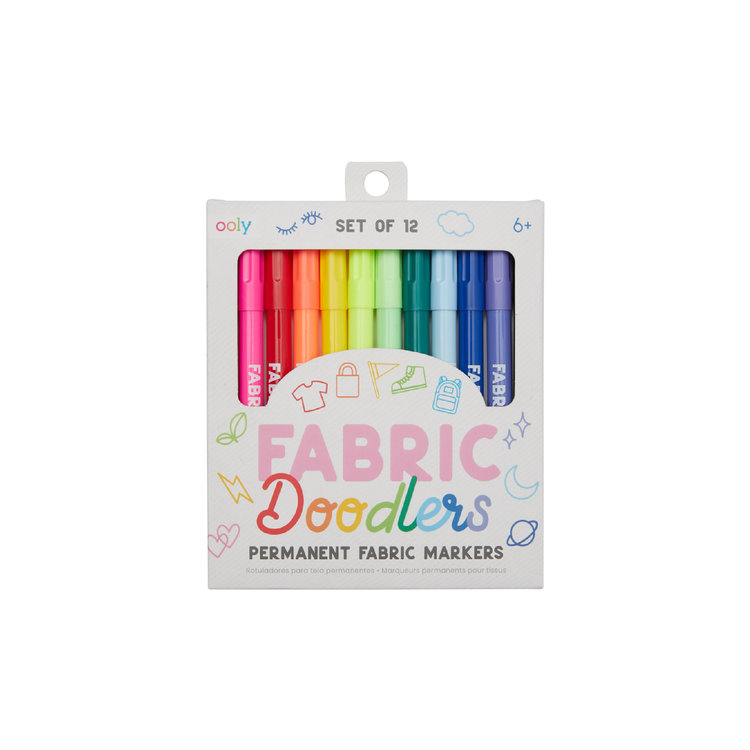 Ooly Fabric Doodlers Permanent Markers