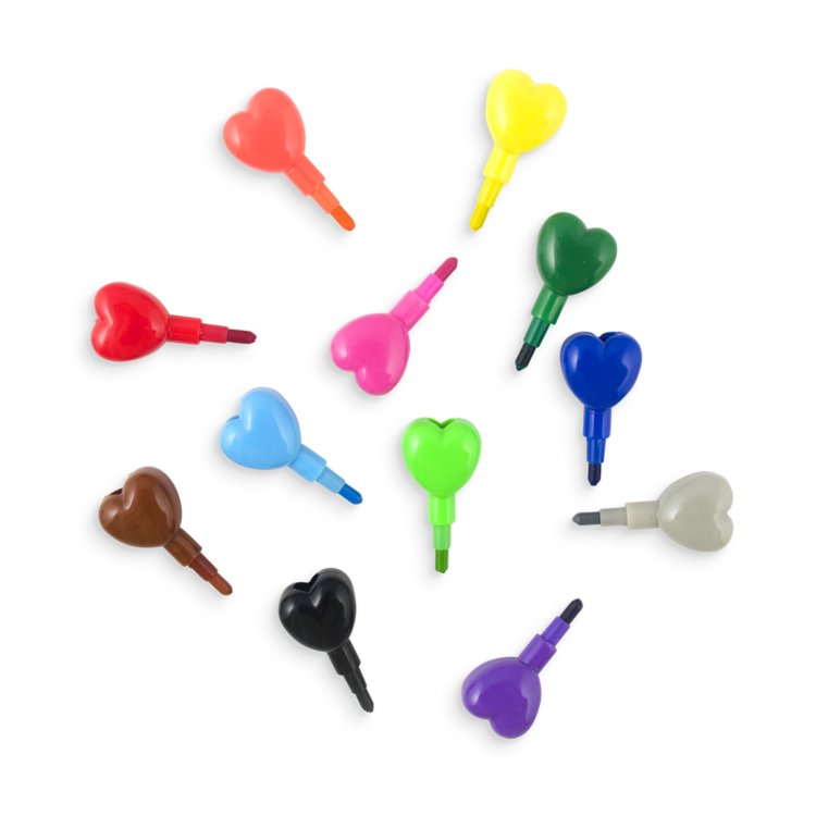 Ooly Heart To Heart Stacking Crayons
