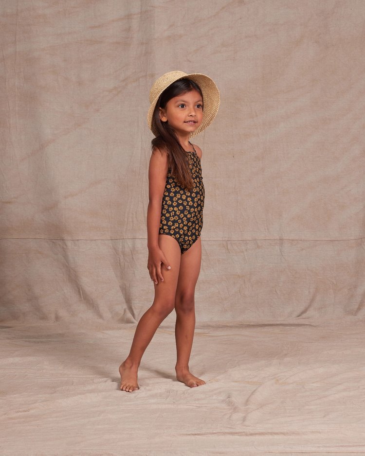 Rylee & Cru Black Floral Sky One Piece