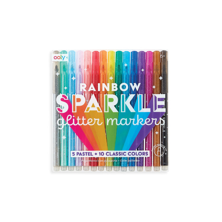 Ooly Rainbow Sparkle Glitter Markers