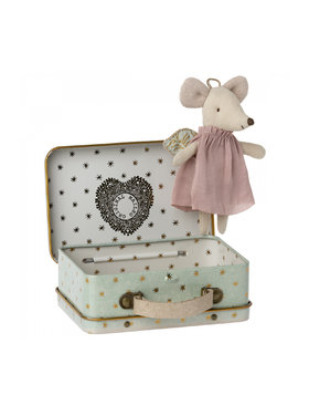 Maileg Angel Mouse in Suitcase