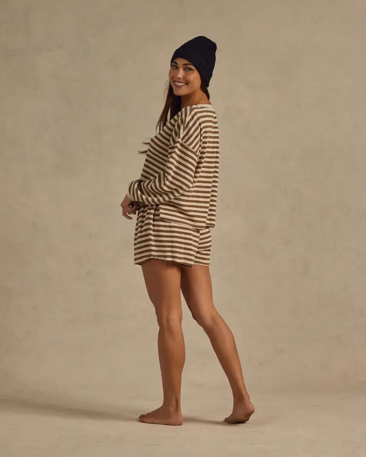 Rylee + Cru Inc. WAFFLE KNIT SET | MOSS STRIPE