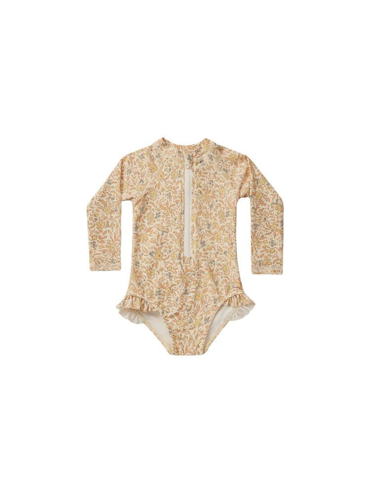 Rylee + Cru Inc. RASH GUARD ONE-PIECE || BLOSSOM