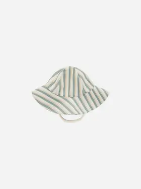 Rylee + Cru Inc. FLOPPY SWIM HAT || AQUA STRIPE