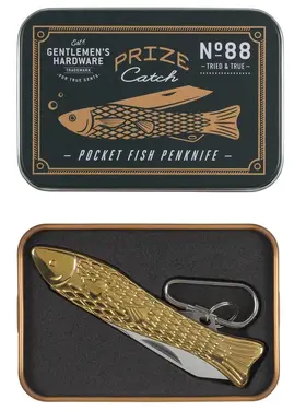 Gentlemen's Hardware Fish Pen Knife Brass