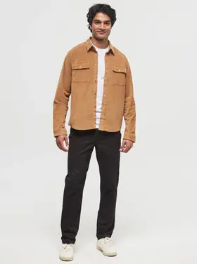 Ten Tree Camel EcoStretch Corduroy Colville Shacket