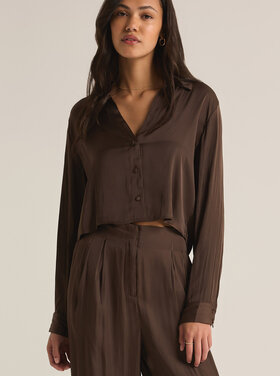 Z Supply Sante Top Dark Chocolate