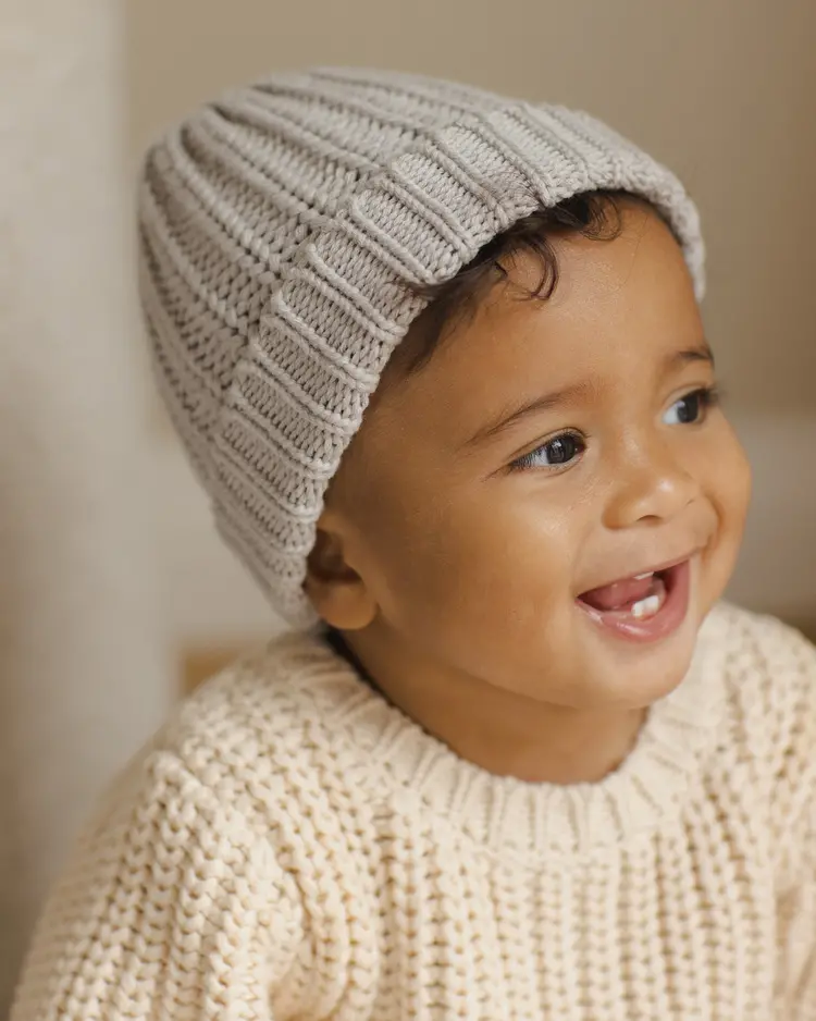Rylee + Cru Inc. CHUNKY KNIT BEANIE || FOG