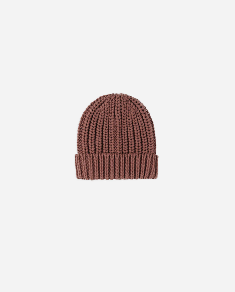 Rylee + Cru Inc. CHUNKY KNIT BEANIE || CRANBERRY