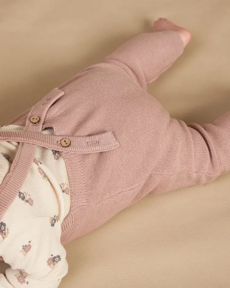 Rylee + Cru Inc. RIBBED BODYSUIT, 2 PACK || WILD FLOWERS, MAUVE STRIPE