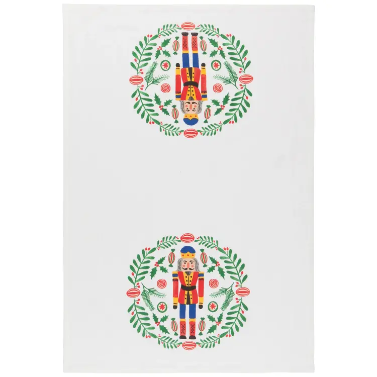 Danica Nutcracker Floursack Towels Set/3