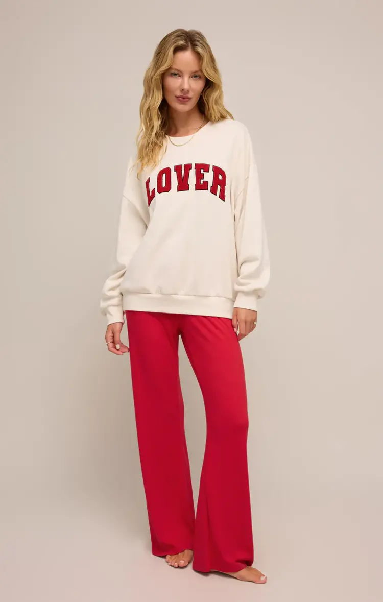 Z Supply Oversized Lover Sweatshirt Vanilla Ice