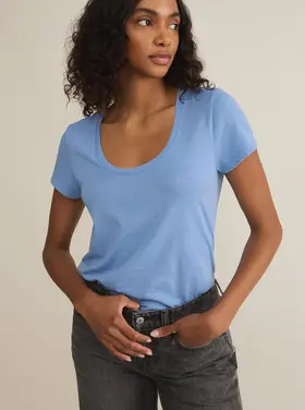 Z Supply Anywhere Scoop Tee Blue River