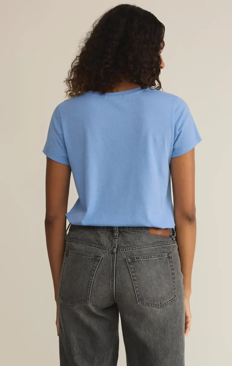 Z Supply Anywhere Scoop Tee Blue River