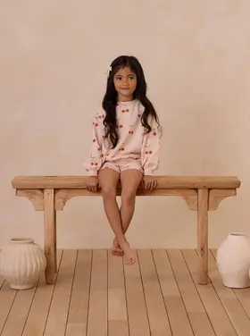 Rylee + Cru Inc. SUMMER TERRY SET || CHERRIES