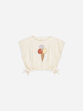 Rylee + Cru Inc. CROPPED CINCHED TEE || GELATO