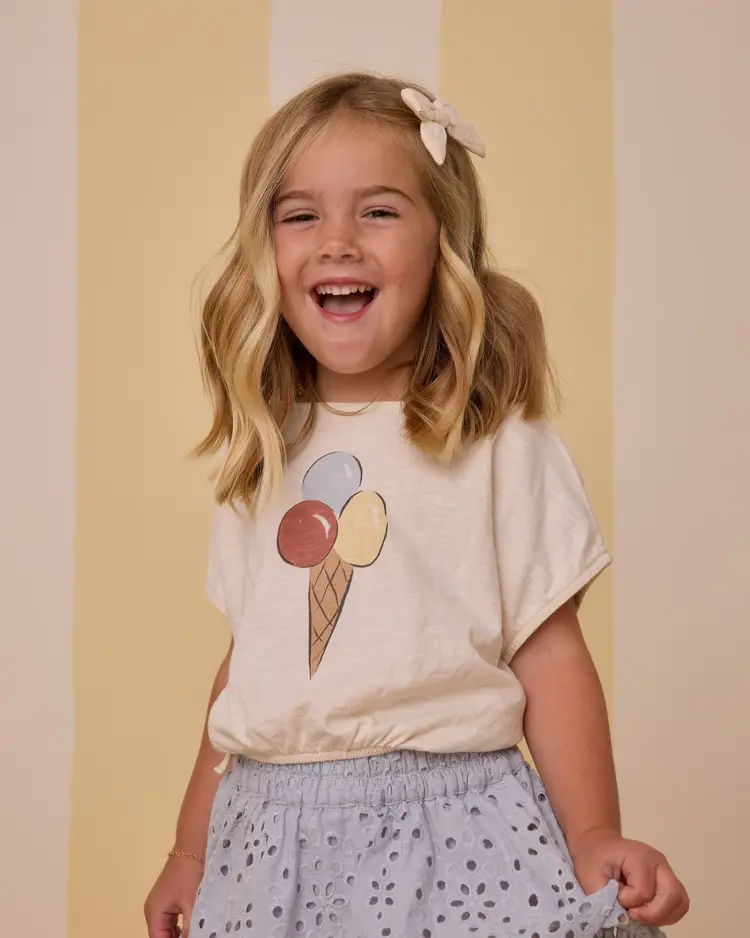 Rylee + Cru Inc. CROPPED CINCHED TEE || GELATO