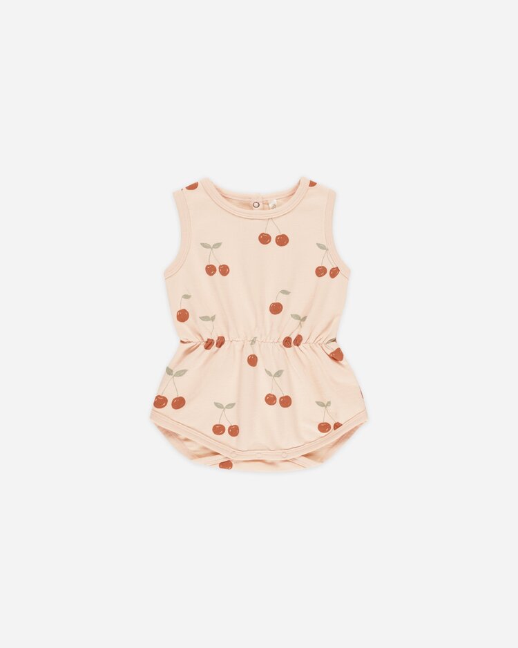 Rylee + Cru Inc. CINCH PLAYSUIT || CHERRIES