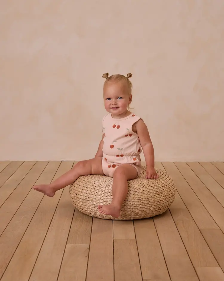 Rylee + Cru Inc. CINCH PLAYSUIT || CHERRIES