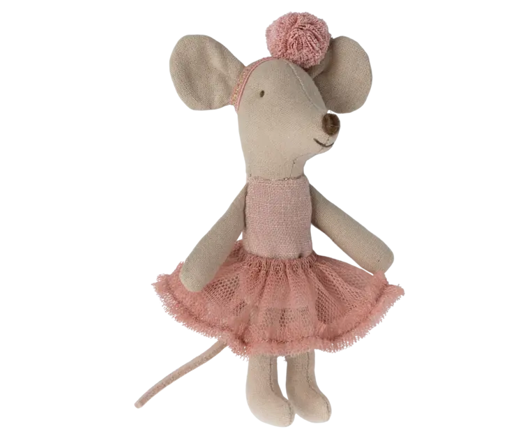 Maileg Ballerina Little Sister Mouse Rose