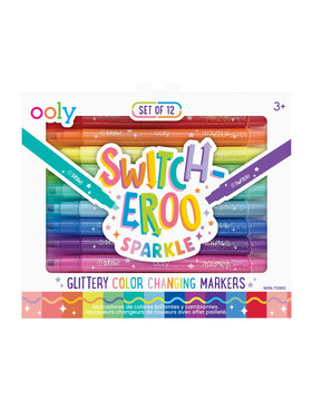 Ooly Switch-eroo Sparkly Glittery Color Changing Markers