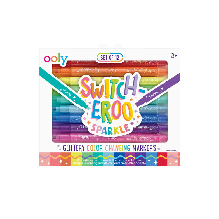 Ooly Switch-eroo Sparkly Glittery Color Changing Markers